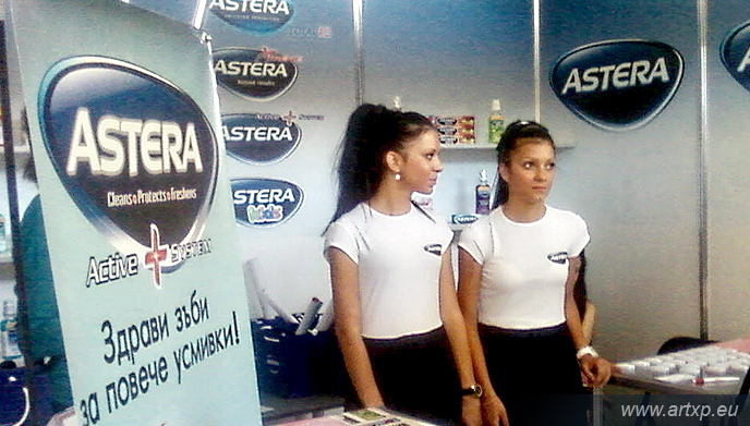 Рекламна кампания на паста за зъби Астера в Бургас